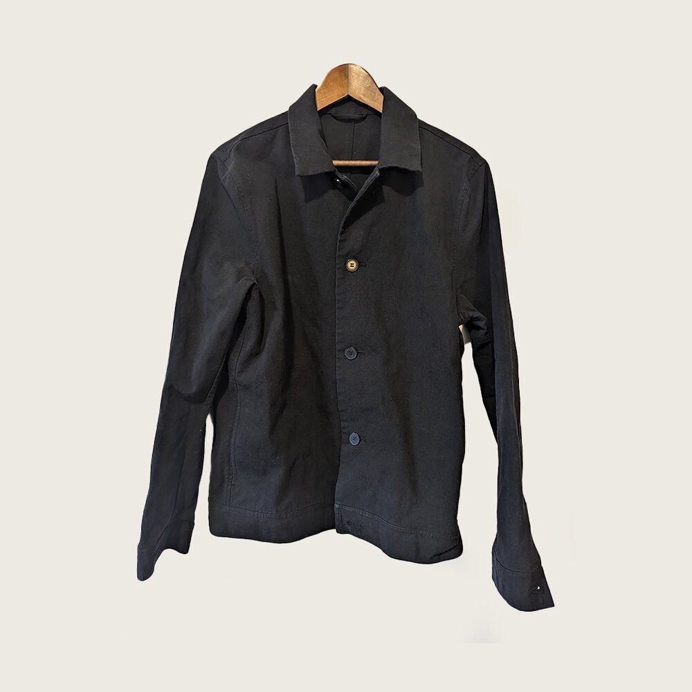 Men's Black Button Jacket